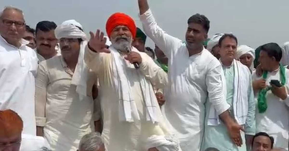 मुजफ्फरनगर : पगड़ी के सम्मान में आयोजित महापंचायत में किसानों का सैलाब, राकेश टिकैत हुए बेहोश